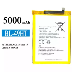 Baterie BL-49HT pentru Tecno KE7 / SPARK 6 / Camon 16 /Camon 16 Pro