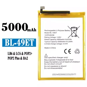 Baterie BL-49ET pentru Tecno LB6 / LC6 / POP2+ / POP2 Plus /BA2