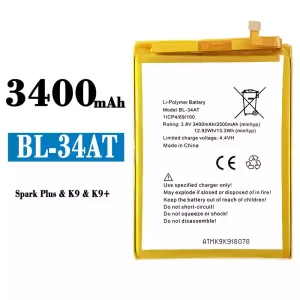 Baterie BL-34AT pentru Tecno Spark Plus / K9 / K9+