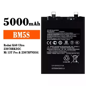 Baterie BM5S pentru Xiaomi Redmi K60 Ultra / Mi 13T Pro