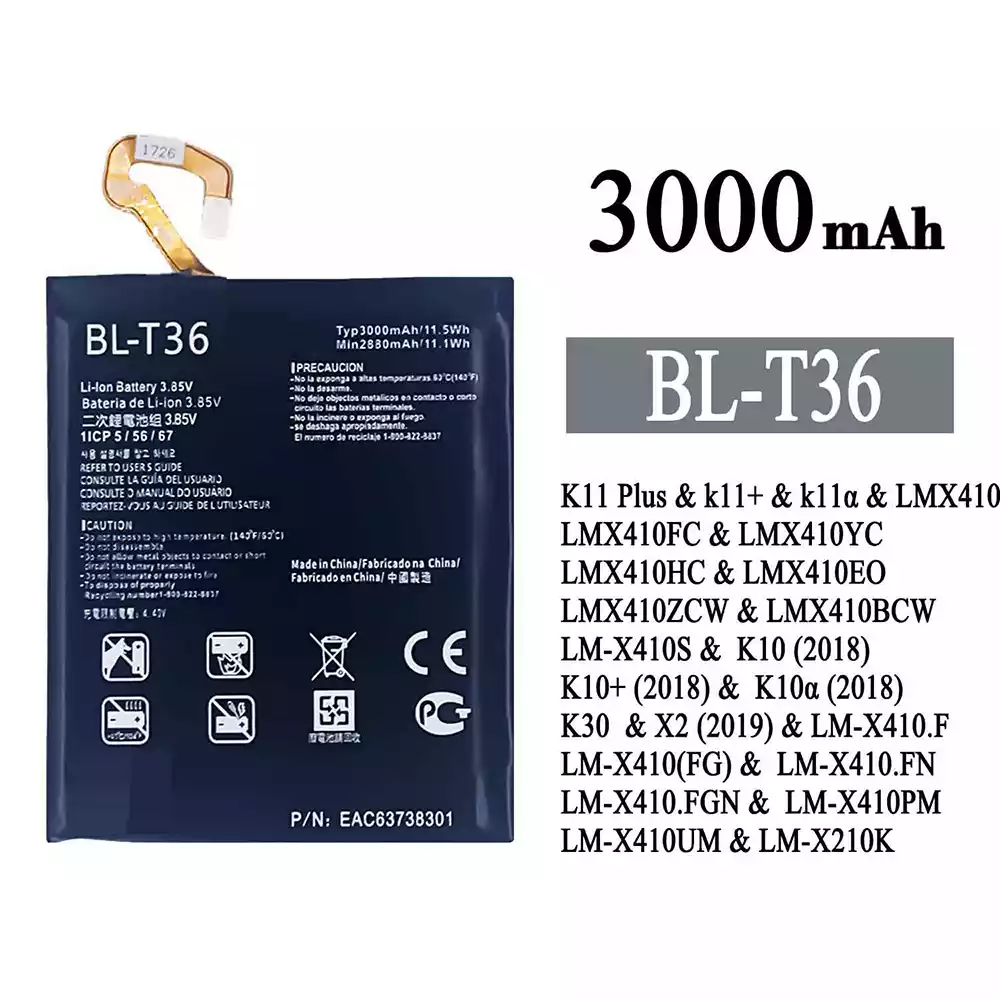 Baterie BL-T36 pentru LG K11 Plus /K10 / K10+