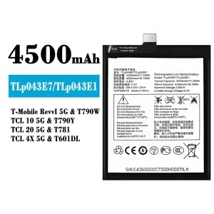 Baterie TLP043E7/TLP043E1 pentru Alcatel T-Mobile RevvI 5G/TCL 10 5G/TCL 20 5G/TCL 4X 5G