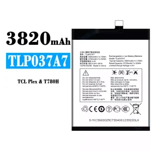 Baterie TLP037A7 pentru Alcatel TCL Plex/T780H