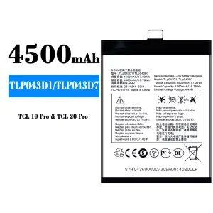 Baterie TLP043D1/TLP043D7 pentru Alcatel TCL 10 Plus/TCL 20 Plus/TCL 10 pro/TCL 20 pro