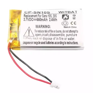 Baterie de schimb pentru căști Sena 10S,20S,Sena 30K SP46,Sena Tufftalk Lite,Sena 10S-01,Sena 20s-01,Sena 20s evo,Sena 30K-01D,802540