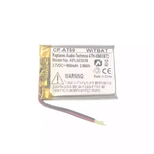 Baterie de schimb pentru căști Audio-Technica ATH-M50XBT2,ATHM50XBT,ATH-DSR9BT,ATH-DSR7BT,ATH-SR6BT,ATH-SR5BT,SR5BTBK,SR5BTWH,ATH-AR3BT