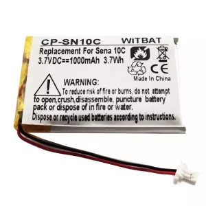 Baterie de schimb pentru căști Sena 10C 10C Pro Motorcycle Bluetooth Headset Camera